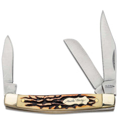 Schrade Folding Knife - Uncle Henry Steel Blade Rancher Staglon Handle | SC834UH