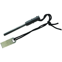 Schrade Large Ferro Rod - Indispensable Tool Fire Striker Plate and Lanyard | SCHFS1