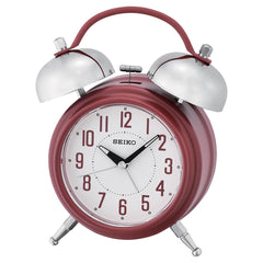 Seiko Alarm Clock - Deux Bell Quartz Red | QHK051RLH
