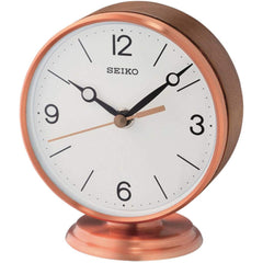 Seiko Desk and Table Clock - Braxton Brown and Rose Case | QXG150PLH