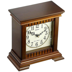 Seiko Desk Clock - Chiming Desk Off-White Dial Brown Wooden | QXJ028BLH