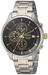 Seiko Men's Amazon Exclusive Quartz Stainless Steel Casual Watch, Color:Two Tone (Model: SKS555)