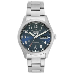Seiko Men's Automatic Watch - 5 Sports Power Reserve Blue Dial Bracelet | SRPG29K1