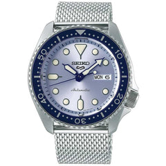 Seiko Men's Automatic Watch - 5 Sports Power Reserve Silver Steel Bracelet | SRPE77K1