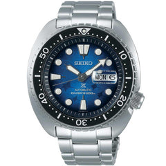Seiko Men's Automatic Watch - Prospex Save the Ocean Blue Dial Bracelet | SRPE39K1