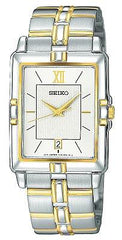 Seiko Men's Two Tone Quartz Bracelet Watch SKK666