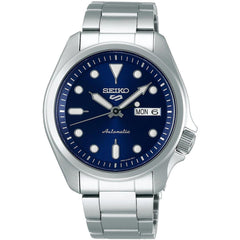 Seiko Men's Watch - 5 Sports Automatic Power Reserve Blue Dial Bracelet | SRPE53K1