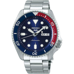 Seiko Men's Watch - 5 Sports Automatic Rotating Bezel Silver SS Bracelet | SRPD53K1