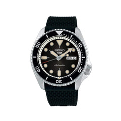 Seiko Men's Watch - 5 Sports SKX Suits Style Automatic Black Rubber Strap | SRPD73K2