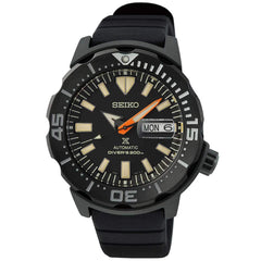 Seiko Men's Watch - Prospex Automatic Power Reserve Black Dial Rubber Strap | SRPH13K1