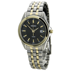Seiko SGEG90 Men's Dress Grey Dial Two Tone Steel Bracelet Quartz Watch
