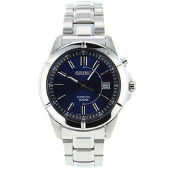 Seiko SKA539P1 Men's Blue Dial Stainless Steel Bracelet Kinetic Watch