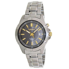 Seiko SKA543P1 Men's Grey Dial Stainless Steel Bracelet Kinetic Watch
