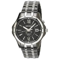 Seiko SKA551 Men's Le Grand Sport Kinetic Power Reserve Black Dial Two Tone Steel Watch