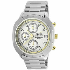 Seiko SKS171 Men's White Dial Stainless Steel Bracelet Chronograph Watch