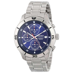 Seiko SKS399 Men's Blue Dial Steel Bracelet Chronograph Watch