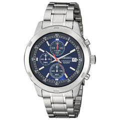 Seiko SKS419 Men's Chronograph Blue Dial Stainless Steel Bracelet Watch