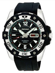 Seiko SKZ271K2 Men's Black Dial Rubber Strap Automatic Watch