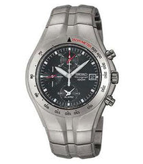 Seiko SNA067 Men's Quartz Titanium Chronograph Alarm Watch