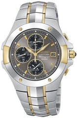 Seiko SNA548 Men's Coutura Chronographs Two Tone Alarm Watch