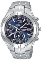 Seiko SNAC93 Men's Quartz Chronographs Stainless Steel Blue Dial Watch