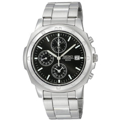 Seiko SNDB35 Men's Black Dial Stainless Steel Bracelet Chronograph Watch