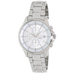 Seiko SNDE17 Men's Silver Dial Steel Bracelet Chronograph Watch