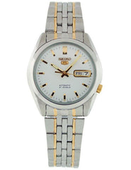 Seiko SNK363K Men's TT Stainless Steel White Dial Watch