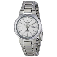 Seiko SNKA01 Men's 5 Automatic White Dial Stainless Steel Bracelet Watch