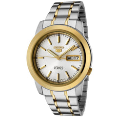 Seiko SNKE54 Men's Seiko 5 21 Jewels White Dial Two Tone Stainless Steel Automatic Watch
