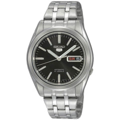 Seiko SNKG95K1 Men's 5 Automatic Black Dial Steel Bracelet Day Date Watch