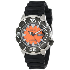 Seiko SRP315 Men's Classic Automatic Divers Orange Dial Black Rubber Strap Dive Watch