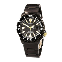 Seiko SRP583 Men's Prospex Black Dial Black IP Steel Bracelet Automatic Dive Watch