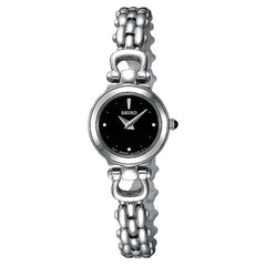 Seiko SUJD39 Women's Dress Black Dial Stainless Steel Bracelet Watch