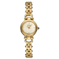 Seiko SUJD42 Women's Mother of Pearl Dial Gold Tone Bracelet Watch