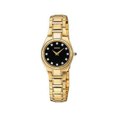 Seiko SUJE26 Women's Diamond Yellow Gold Plated Bracelet Watch