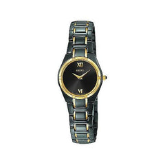 Seiko SUJE76 Women's Titanium Carbon Nitride Plated Quartz Watch