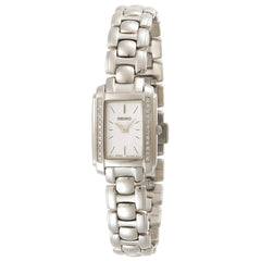 Seiko SUJF39 Women's Silver Dial Stainless Steel Bracelet Diamond Watch