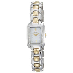 Seiko SUJF41 Women's Mother of Pearl Dial Two Tone Steel Bracelet Diamond Watch