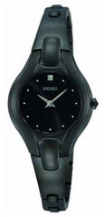 Seiko SUJF89 Women's Diamond Black Ion Plated Watch
