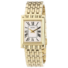 Seiko SUJG22P1 Women's Classic White Dial Gold Plated Steel Watch