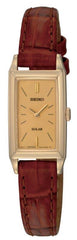 Seiko SUP046 Women's Quartz Gold Tone Champagne Dial Watch