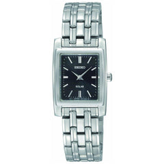 Seiko SUP061 Women's Solar Black Dial Stainless Steel Bracelet Watch