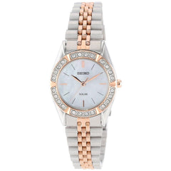 Seiko SUP112 Women's Conceptual Solar MOP Dial Two Tone Steel Watch