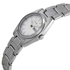 Seiko SXA117 Women's Stainless Steel Bracelet Quartz White Dial Day Date Watch