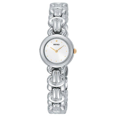 Seiko SXJS93 Women's Dress Quartz Silver Tone Dial Stainless Steel Bracelet Watch