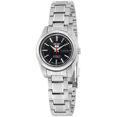 Seiko Women's Automatic Watch - Series 5 Date Display Black Dial Bracelet | SYMK17K1