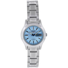 Seiko Women's Automatic Watch - Series 5 Date Display Blue Dial Bracelet | SYMD89K1