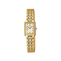 Seiko Women's Rectangular Face Bracelet Watch SXGL64