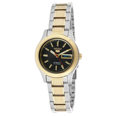 Seiko Women's Watch - Automatic Day-Date Black Dial Two Tone Bracelet | SYMD94K1